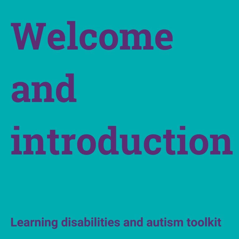 Welcome to the learning disabilities and autism toolkit | SARSAS