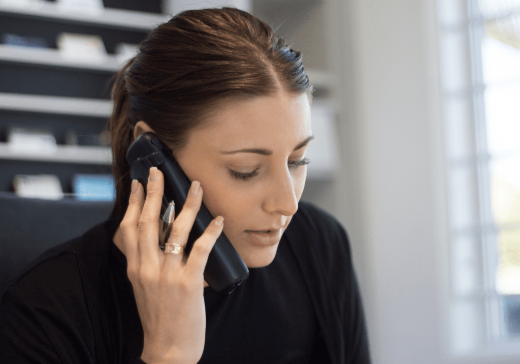 lady talking on the phone